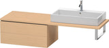 Duravit L-Cube Unterschrank für Konsole 820 mm, 2 Schubkästen, Weiß Matt