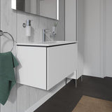 Duravit L-Cube Waschtischunterbau 820 mm Weiß Matt mit 1 Auszug und Tip-On-Technik