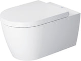DURAVIT Wand-WC ME by Starck 570 mm spülrandlos mit WonderGliss Weiß