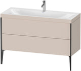 DURAVIT XViu c-bonded Waschtischset 1200 mm mit 2 Auszügen, bodenstehend, Tip-on Technik