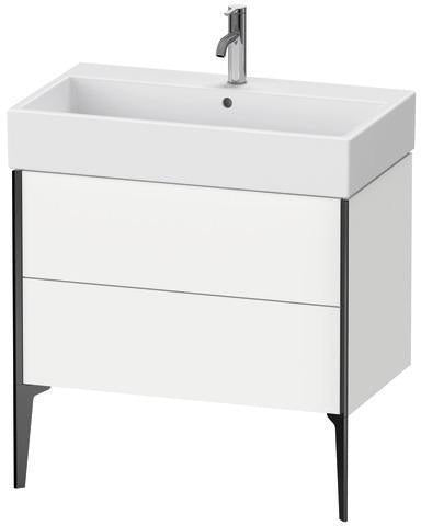 Duravit Waschtischunterbau XVIU 493x784x454mm Prof. Champ matt weiß matt – 2 Auszüge, Tip-On-Technik