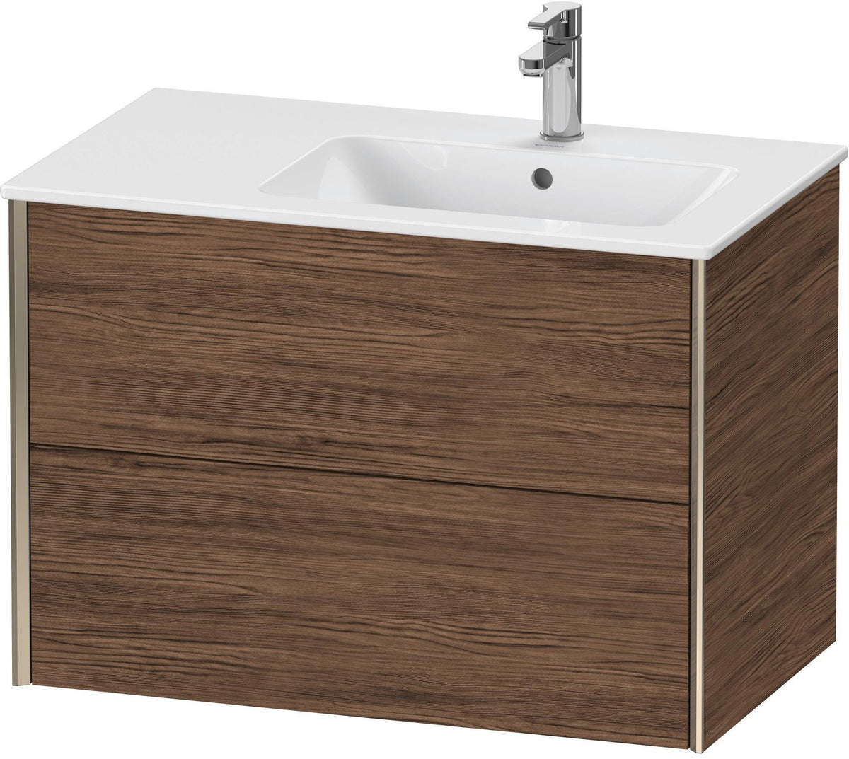 DURAVIT XViu Waschtischunterbau wandhängend 810 mm, 2 Schubkästen, weiß matt