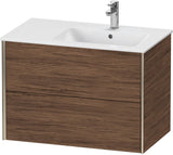 DURAVIT XViu Waschtischunterbau wandhängend 810 mm, 2 Schubkästen, weiß matt
