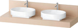 DURAVIT Balcoon Konsole 1600x370x550 mm mit 2 Ausschnitten, Elfenbein Matt
