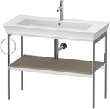DURAVIT White Tulip Metallkonsole 984 mm von Philippe Starck – Höhenverstellbar, Weiß Seidenmatt