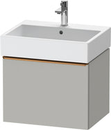 DURAVIT D-Neo Waschtischunterbau 584 mm wandhängend mit 1 Auszug, Griff Bronze, Weiß Matt