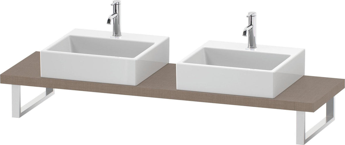 DURAVIT DuraStyle Konsole variabel 2 Ausschnitte 45x480 mm Weiß Matt – Wandhängend