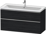 DURAVIT D-Neo Waschtischunterbau 1184 mm Eiche Schwarz mit Bronze Griff