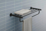 DURAVIT D-Code Handtuchablage 650 mm Chrom mit 4 Stangen & Handtuchhalter