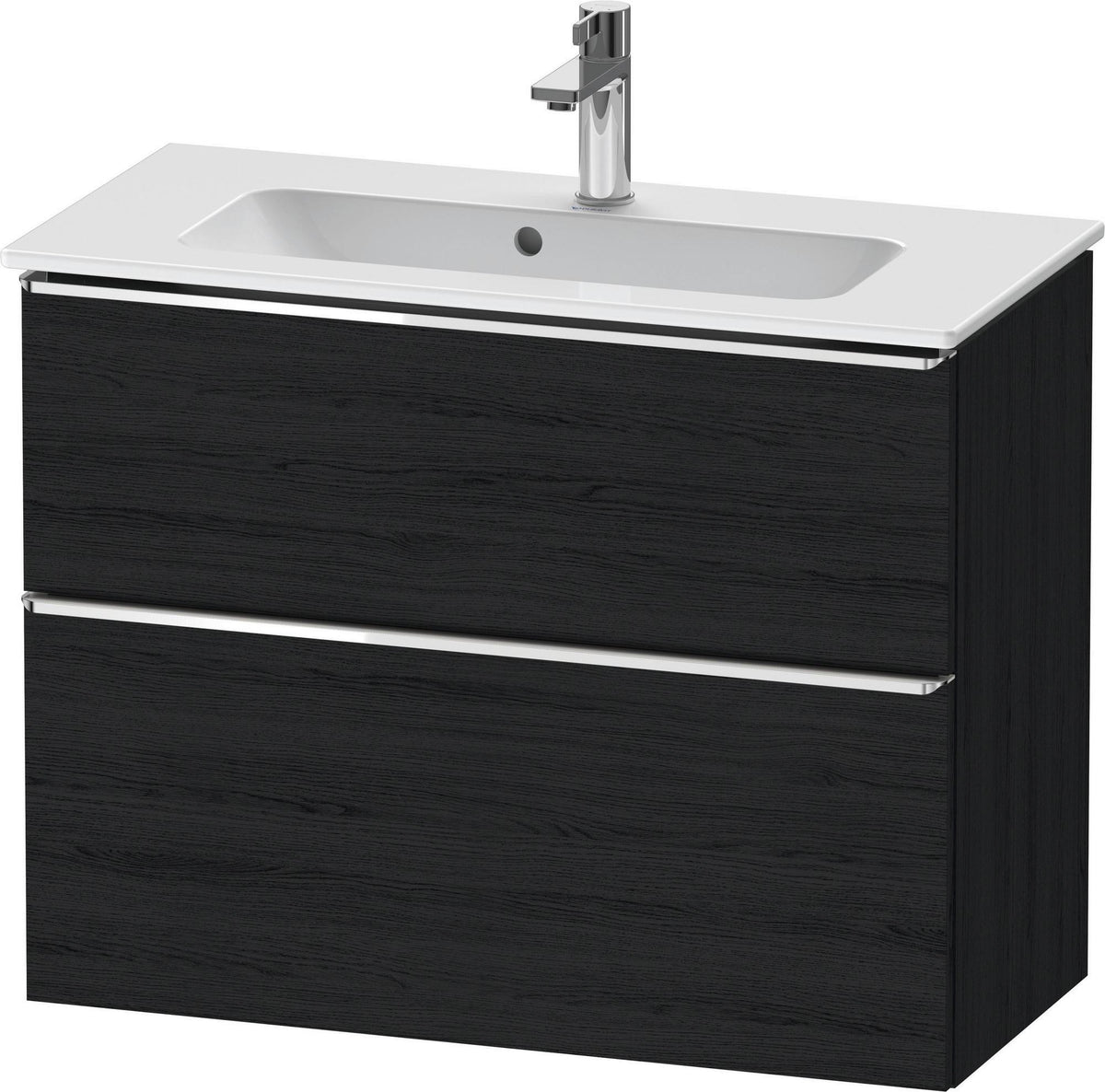 DURAVIT D-Neo Waschtischunterbau 810 mm Eiche Schwarz Bronze, wandhängend, 1 Auszug