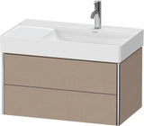 DURAVIT XSquare Waschtischunterbau wandhängend 784 mm mit 2 Schubkästen, weiß matt