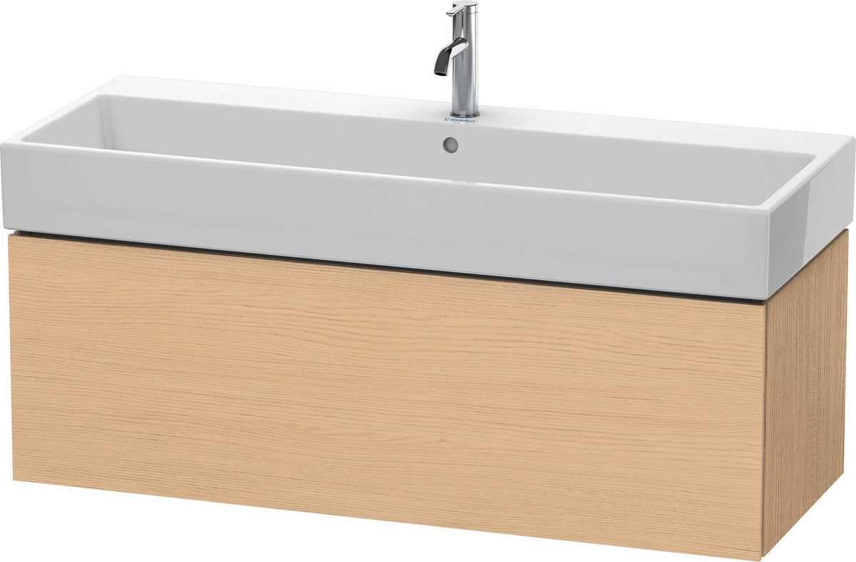 DURAVIT L-Cube Waschtischunterbau 1184 mm, 1 Auszug, Weiß Matt, Tip-On