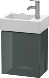 Duravit L-Cube Waschtischunterbau 400 mm Amerikanischer Nussbaum, 1 Tür links, wandhängend, mit Dämpfung