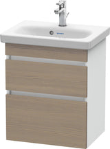 DURAVIT DuraStyle Waschtischunterbau wandhängend 610x500x370 mm Eiche Terra/Weiß Matt