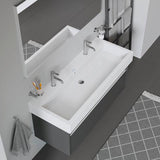 DURAVIT Waschtisch Vero 1200 mm mit Überlauf & Hahnlochbank – Weiß, WonderGliss
