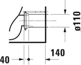 DURAVIT D-Neo Stand-Tiefspül-WC 580 mm weiß rimless mit HygieneGlaze