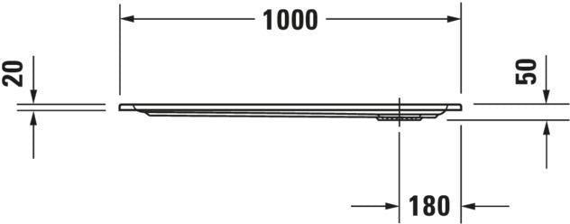DURAVIT Starck Slimline Duschwanne 750x900 mm Weiß mit Antislip – Rechteckig, Sanitäracryl