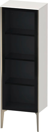 Duravit XViu Halbhochschrank mit Glastür 1330 mm, rechts, hochglänzend