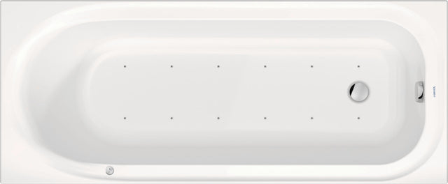 DURAVIT Soleil by Starck Whirlwanne 1700x700mm Einbau mit Air-System, 1 Rückenschräge, Weiß