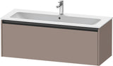 DURAVIT Ketho.2 Waschtischunterbau 1210 mm betongrau matt, wandhängend, 1 Auszug