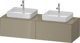 DURAVIT White Tulip Waschtischunterbau 1600 mm wandhängend, 2 Auszüge, weiß seidenmatt