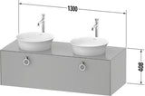 Duravit White Tulip Konsolenwaschtischunterbau 1300 mm Eiche Mittel von Philippe Starck