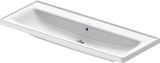 DURAVIT D-Neo Waschtisch 1205 mm, weiß mit Überlauf und Hahnlochbank
