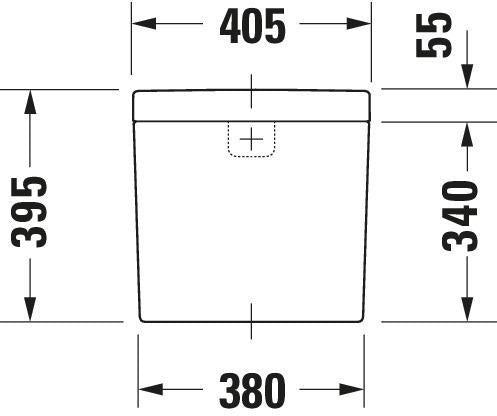 DURAVIT Spülkasten Darling New mit WonderGliss, Dual Flush, Anschluss unten links, weiß