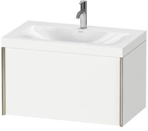 Duravit Möbelwaschtischset XViu 800x480mm mit Unterbau, Auszug und Hahnlochbank