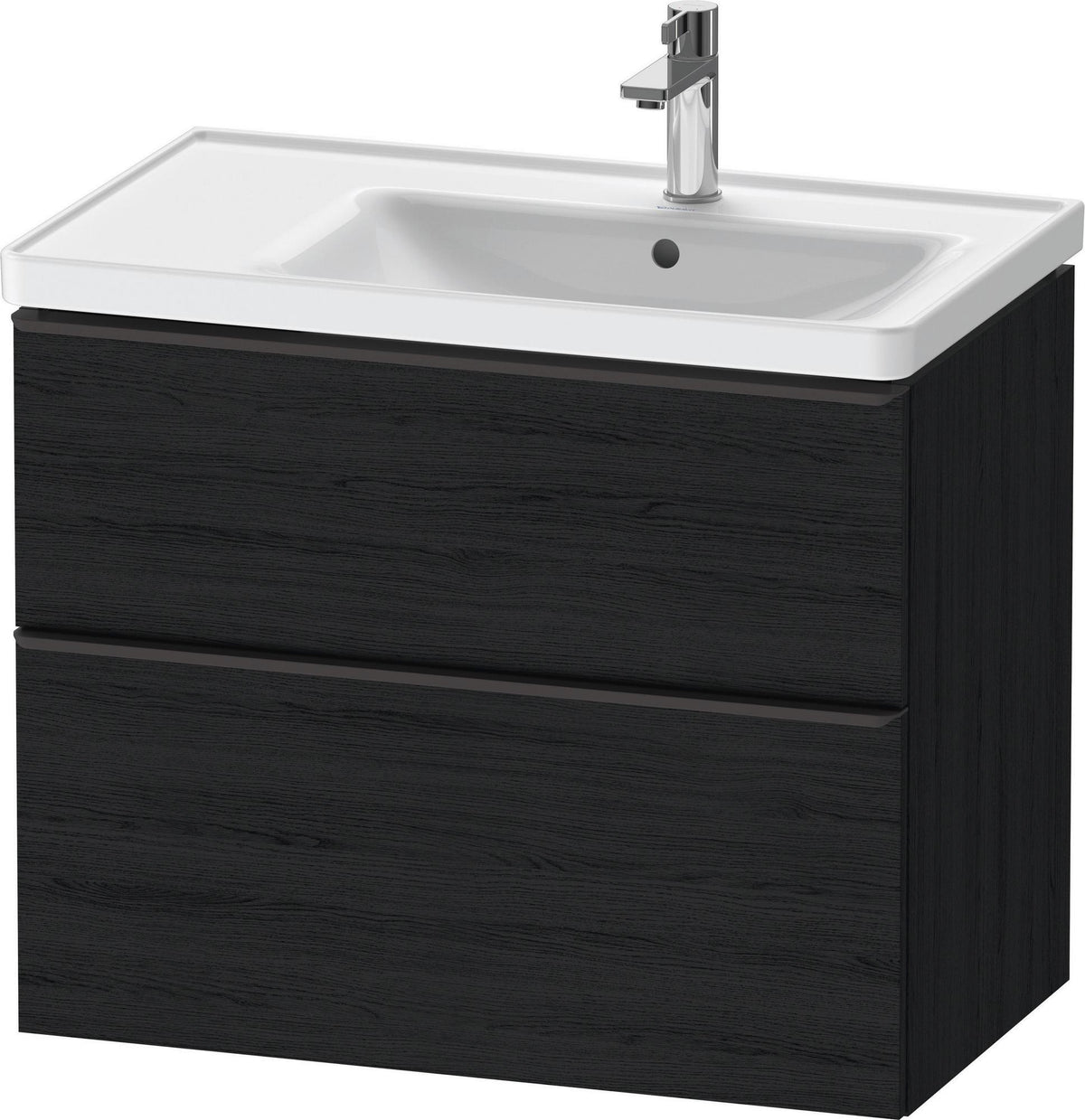 Duravit D-Neo Waschtischunterbau 784 mm Eiche Schwarz Bronze, wandhängend, 1 Auszug
