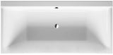 DURAVIT P3 Comforts Badewanne 1900 x 900 mm Weiß Einbauwanne mit 2 Rückenschrägen