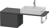 Duravit L-Cube Konsolenunterschrank 520 mm amerikanisch Nussbaum mit Tip-On-Technik