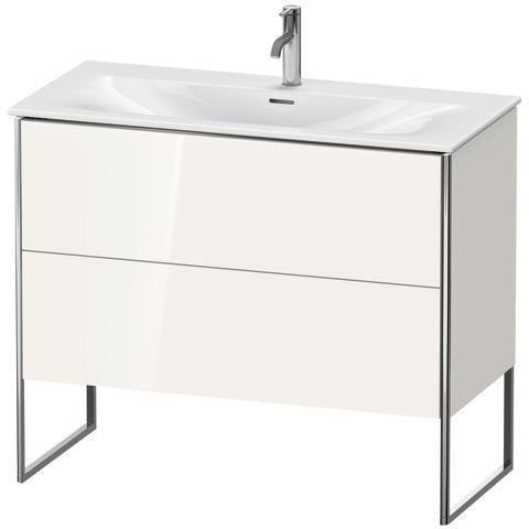 Duravit Waschtischunterbau XSquare 1010 mm, 2 Auszüge, weiß matt, bodenstehend, für Viu