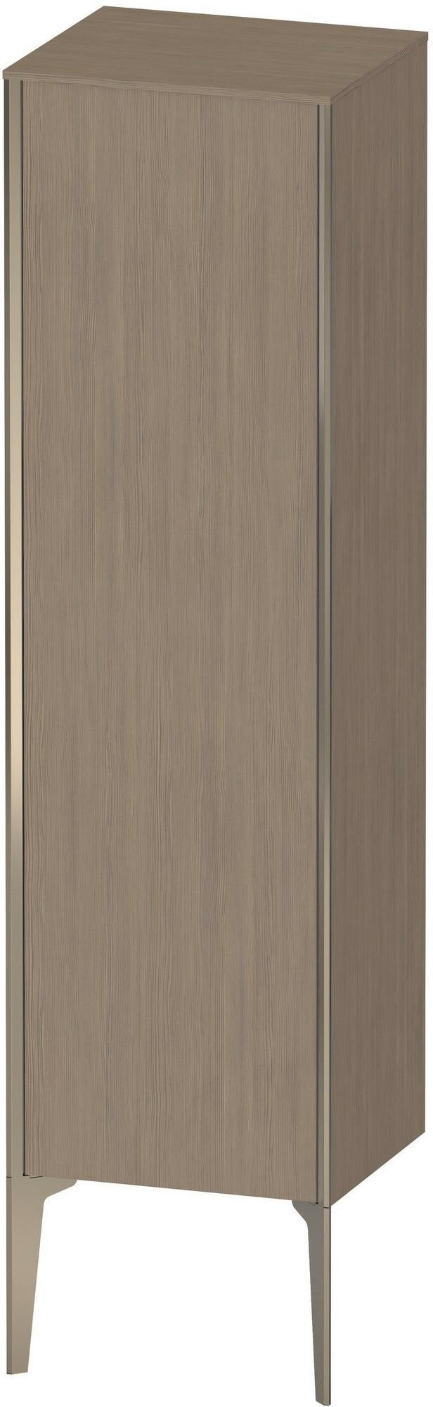 DURAVIT Halbhochschrank XViu 1330 mm Eiche Terra mit Tip-on Technik und Soft-Close-System