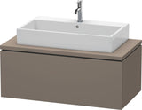 DURAVIT L-Cube Konsolenunterschrank 1020 mm betongrau matt mit 1 Auszug und Tip-on-Technik