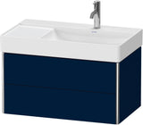 DURAVIT XSquare Waschtischunterbau wandhängend 784 mm mit 2 Schubkästen, weiß matt