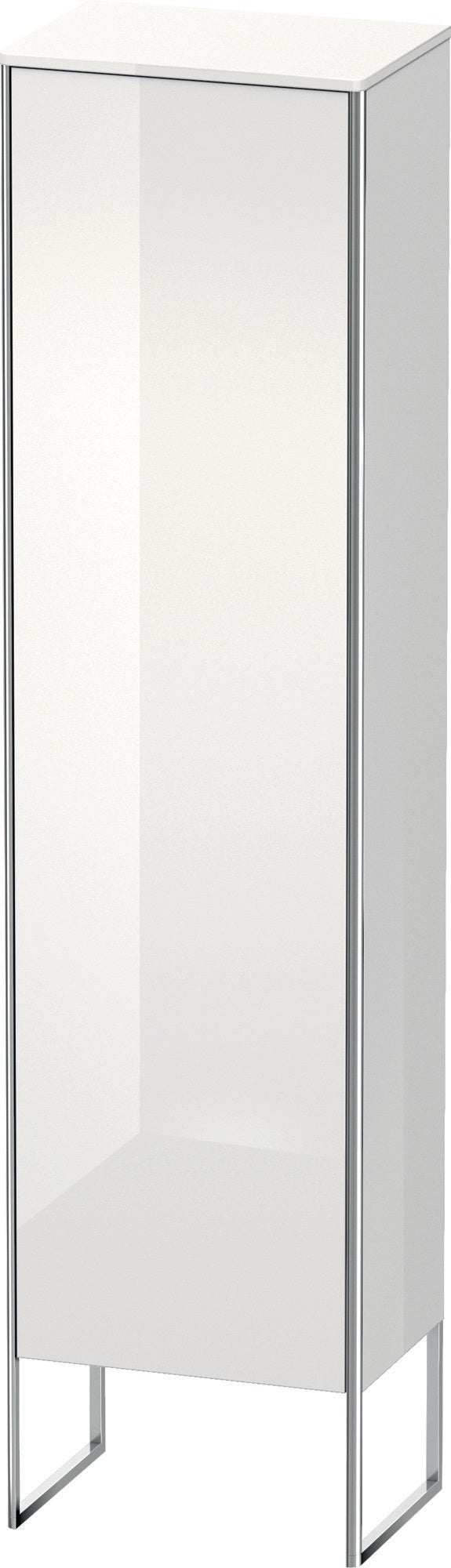 DURAVIT XSquare Hochschrank 500 mm weiß hochglanz, bodenstehend, 1 Tür mit Tip-On und Soft-Close