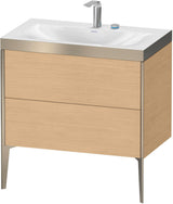 DURAVIT XViu c-bonded Waschtischset bodenstehend 800 mm mit 2 Auszügen und Push-Open