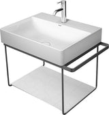 Duravit DuraSquare Metallkonsole mit Handtuchhalter links/rechts in Chrom – 665 mm