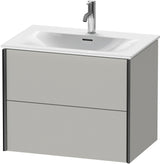 DURAVIT XViu Waschtischunterbau wandhängend 710 mm betongrau matt mit Tip-On-Technik
