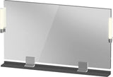 DURAVIT Sivida Spiegel 1250x650x36 mm mit LED, Dimmfunktion und Sensorschalter – Chrom/Weiß Matt