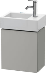 DURAVIT L-Cube Waschtischunterbau betongrau matt, 1 Tür, Anschlag links, wandhängend