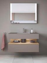 DURAVIT Qatego Einbauwaschtisch mit Konsolenwaschtischunterbau 1000 mm, 1 Auszug, antibakteriell