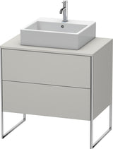 DURAVIT XSquare Waschtischunterbau bodenstehend 800 mm betongrau matt mit 2 Auszügen