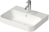 DURAVIT Aufsatzbecken Happy D.2 Plus 500 mm Weiß mit Überlauf und Hahnlochbank