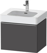 DURAVIT D-Neo Waschtischunterbau 584 mm Eiche Schwarz Matt mit Bronze Griff