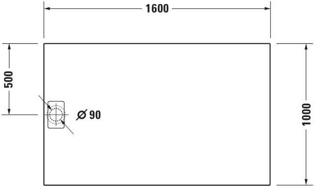DURAVIT Stonetto Duschwanne 1400x800x50 mm Mineralguss Weiß Matt – Bodenbündig & Rutschhemmend
