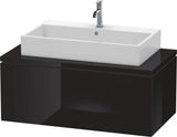 DURAVIT L-Cube Konsolenunterschrank 1020 mm betongrau matt mit 1 Auszug und Tip-on-Technik