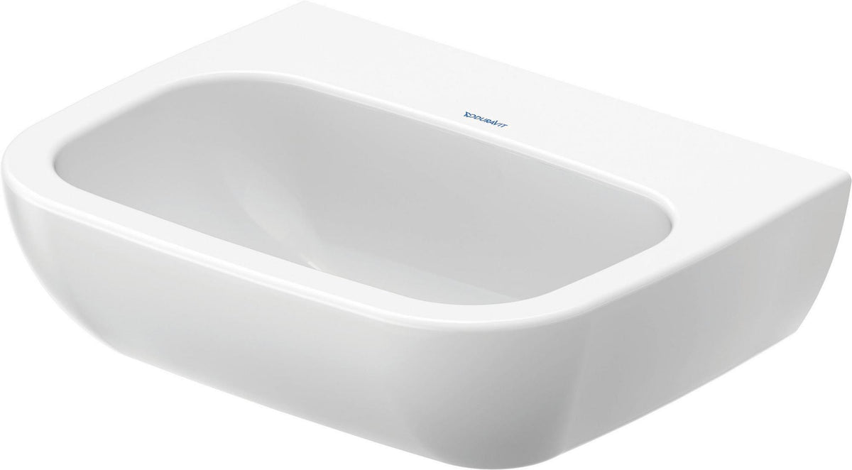 Duravit D-Code Waschtisch 550 mm weiß, wandhängend, mit Hahnlochbank und 1 Hahnloch