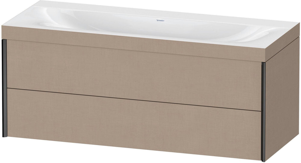 DURAVIT XViu c-bonded Waschtischunterbauset 1200 mm wandhängend mit 2 Schubkästen